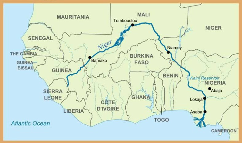 niger river map